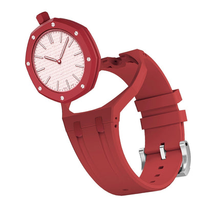 [Leaves]OAK POP EXCLUSIVE RED SILICONE STRAP
