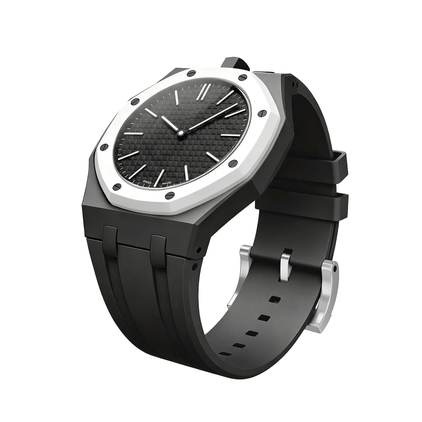 [Leaves]OAK POP EXCLUSIVE BLACK SILICONE STRAP