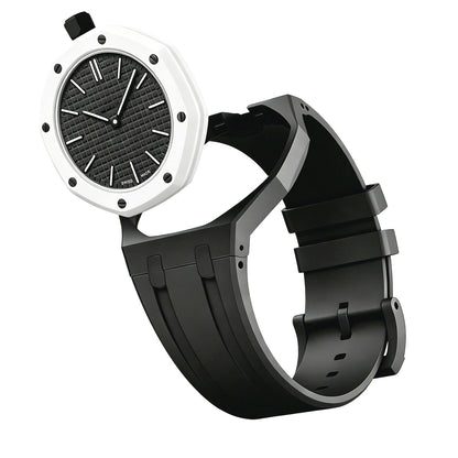 [Leaves]OAK POP EXCLUSIVE BLACK SILICONE STRAP