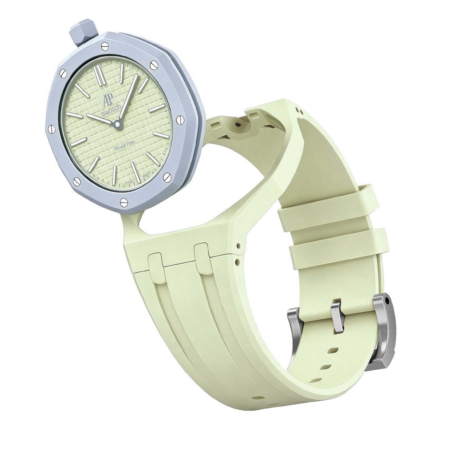 [Leaves]OAK POP EXCLUSIVE CREAMY YELLOW SILICONE STRAP