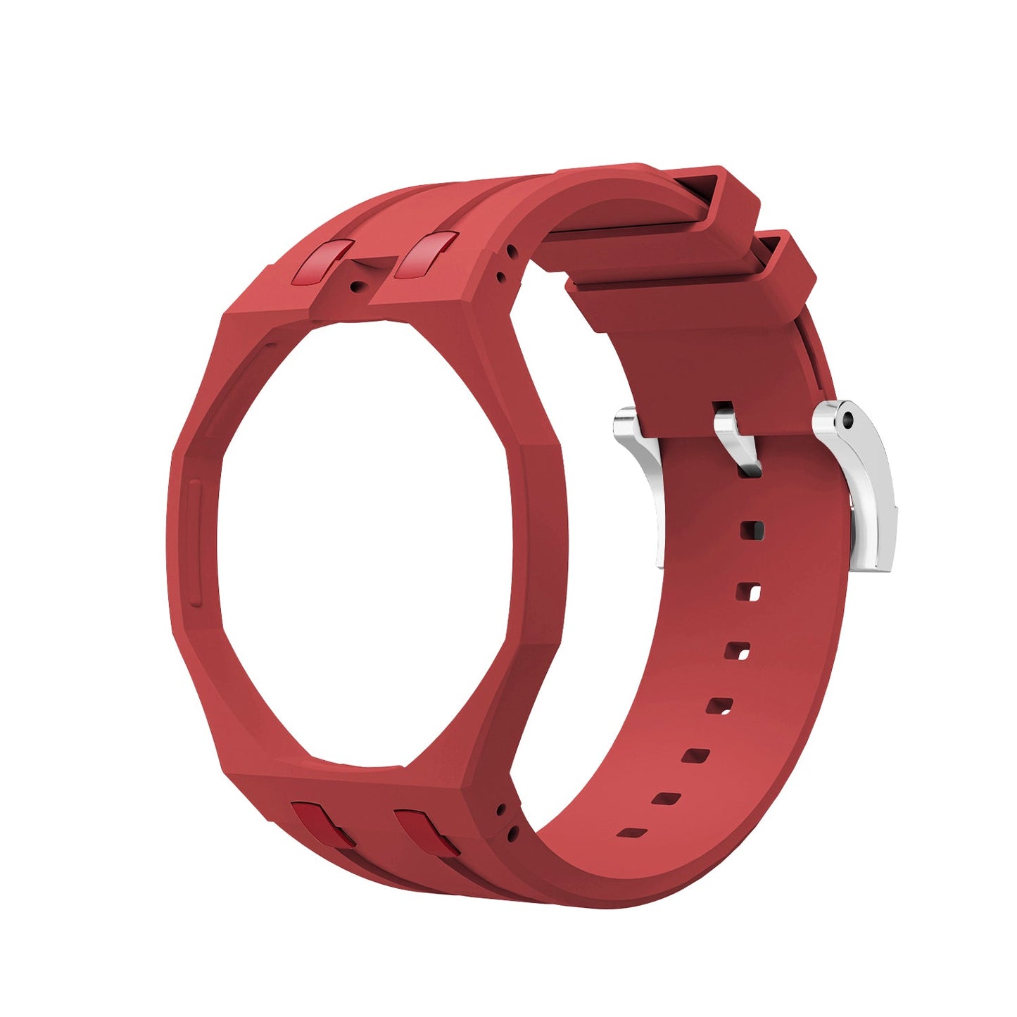 [Leaves]OAK POP EXCLUSIVE RED SILICONE STRAP