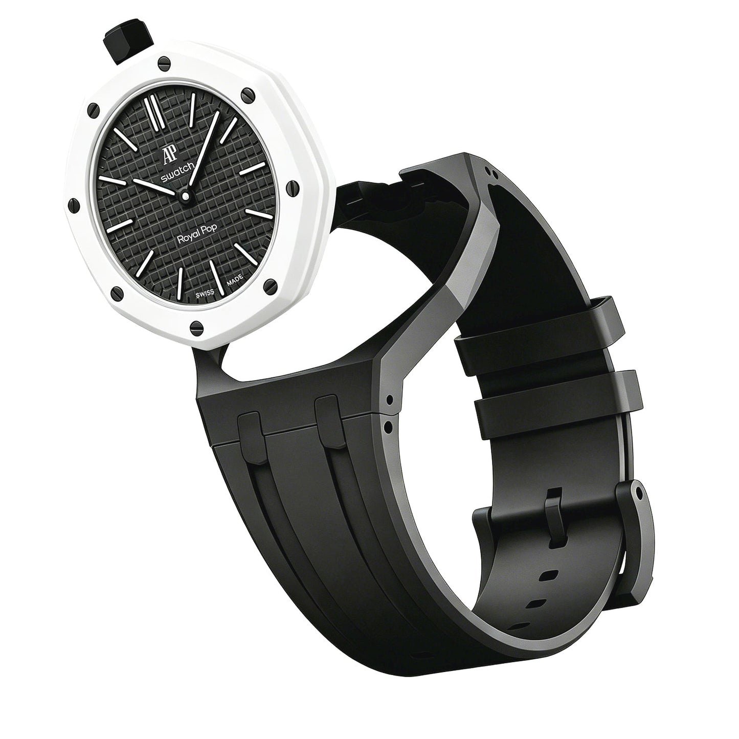 [Leaves]OAK POP EXCLUSIVE BLACK SILICONE STRAP