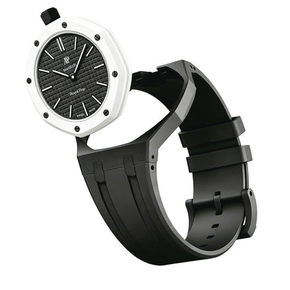[Leaves]OAK POP EXCLUSIVE BLACK SILICONE STRAP