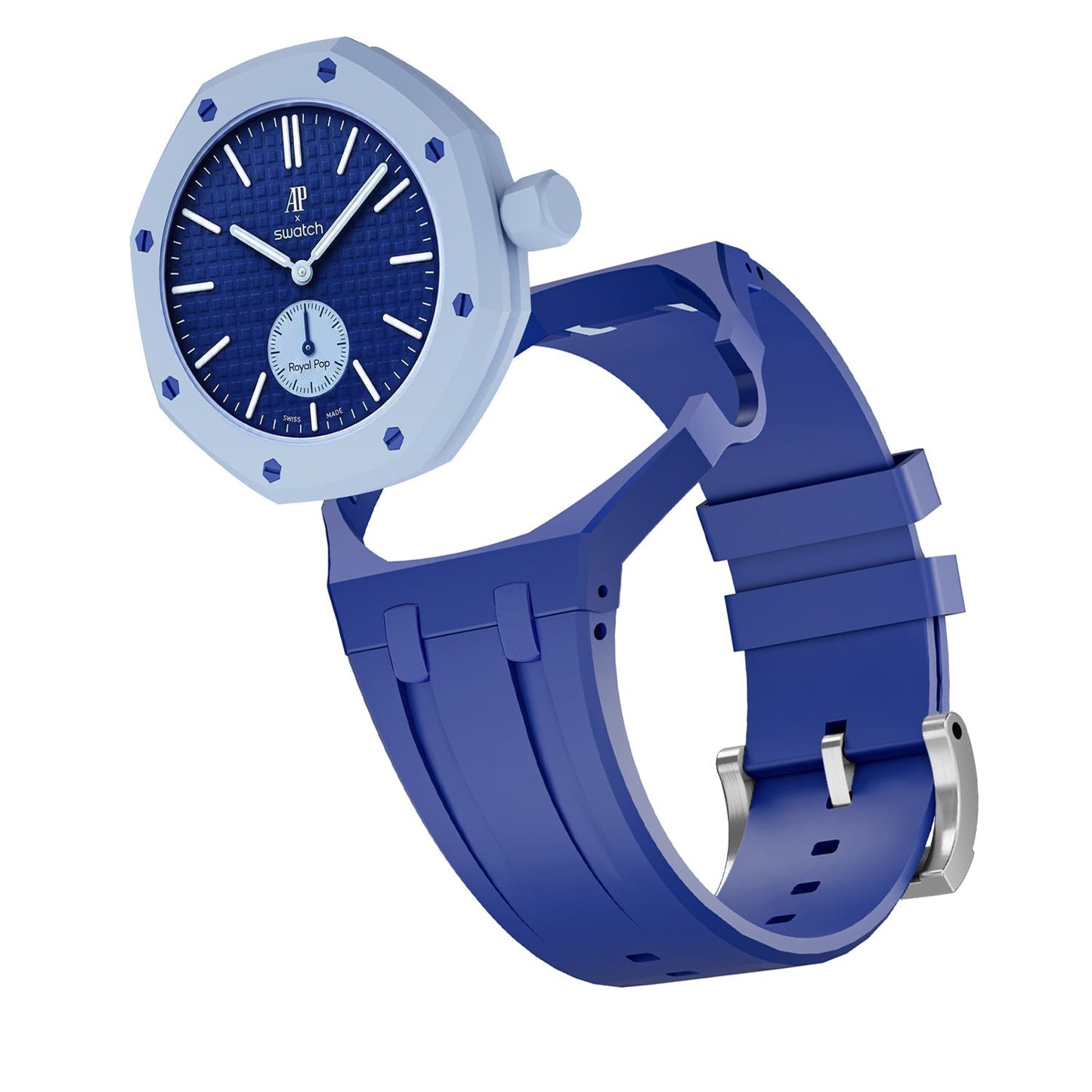 [Leaves]OAK POP EXCLUSIVE DARK BLUE SILICONE STRAP