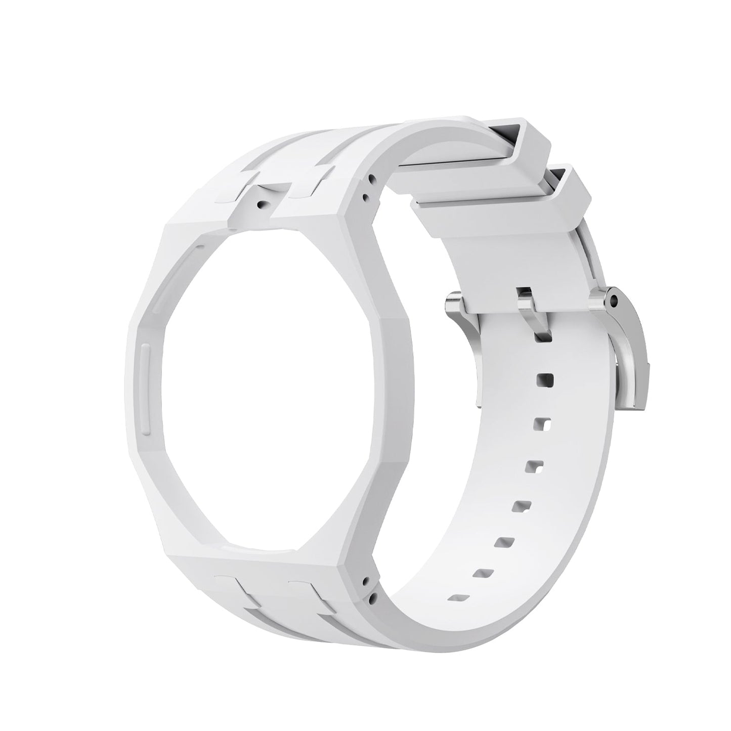 [Leaves]OAK POP EXCLUSIVE  WHITE SILICONE STRAP