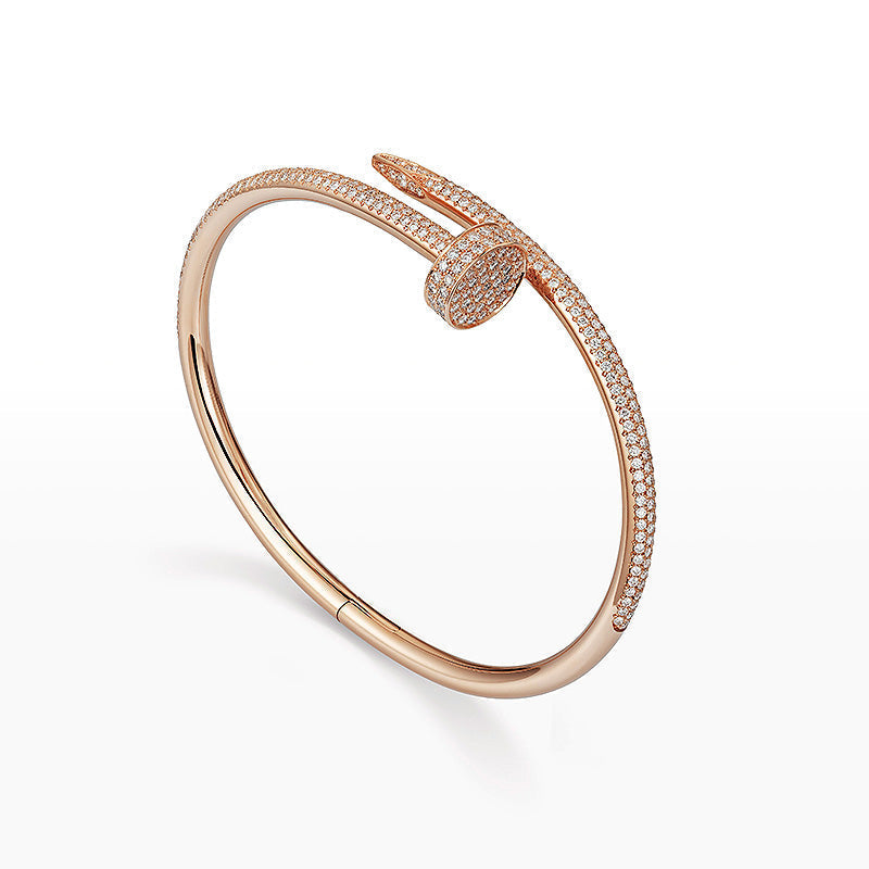 [Leaves]JUSTE UN CLOU 3.5MM FULL PAVÉ NAIL BANGLE
