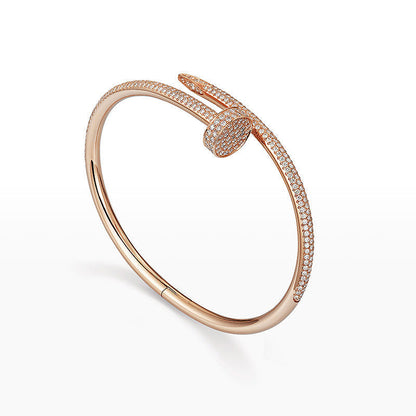 [Leaves]JUSTE UN CLOU 3.5MM FULL PAVÉ NAIL BANGLE