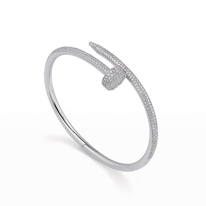 [Leaves]JUSTE UN CLOU 3.5MM FULL PAVÉ NAIL BANGLE
