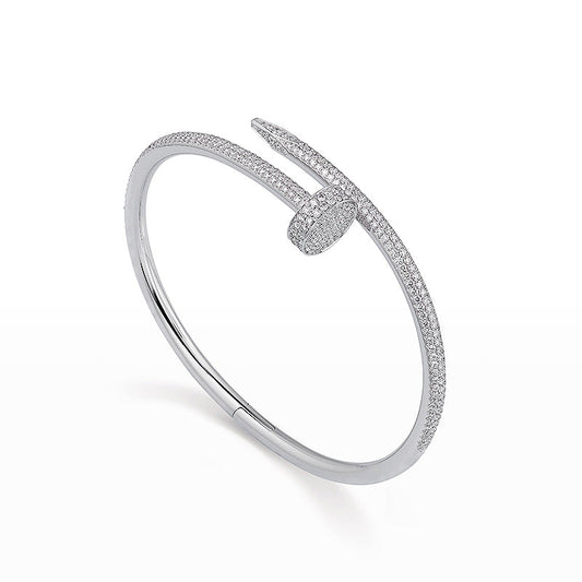 [Leaves]JUSTE UN CLOU 3.5MM FULL PAVÉ NAIL BANGLE