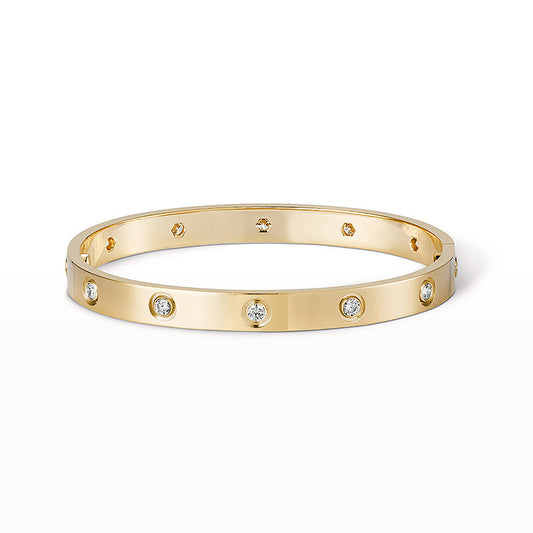 [Leaves]CLASSIC 6.1MM LOVE BANGLE - 10-DIAMOND