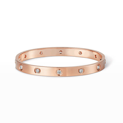 [Leaves]CLASSIC 6.1MM LOVE BANGLE - 10-DIAMOND