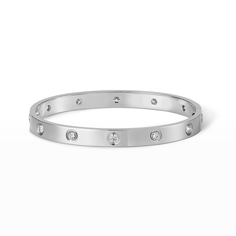 [Leaves]CLASSIC 6.1MM LOVE BANGLE - 10-DIAMOND
