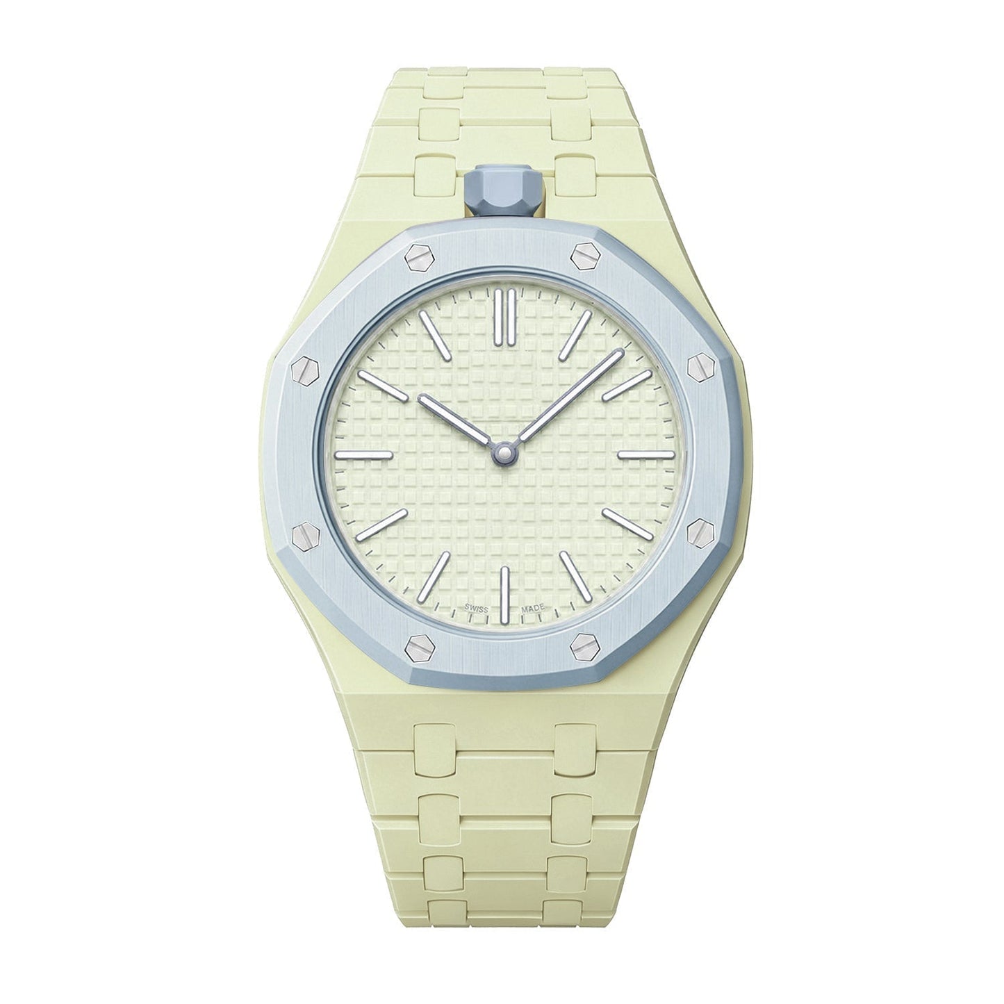 [Leaves]OAK POP EXCLUSIVE CREAMY YELLOW BIOCERAMIC STRAP