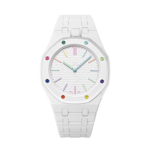 [Leaves]OAK POP EXCLUSIVE WHITE BIOCERAMIC STRAP