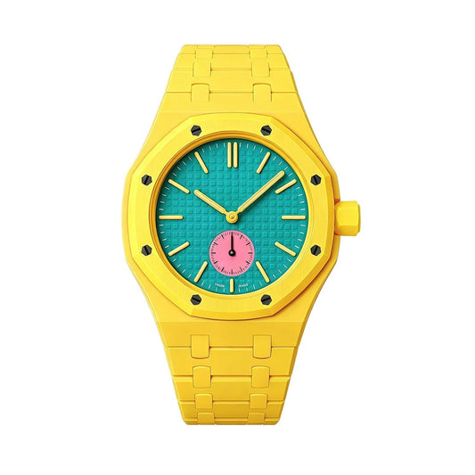 [Leaves]OAK POP EXCLUSIVE YELLOW BIOCERAMIC STRAP