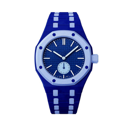 [Leaves]OAK POP EXCLUSIVE DARK BLUE AND LIGHT BLUE BIOCERAMIC STRAP
