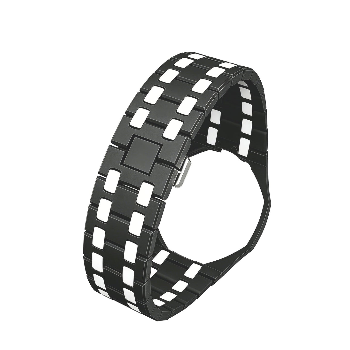 [Leaves]OAK POP EXCLUSIVE BLACK AND WHITE BIOCERAMIC STRAP