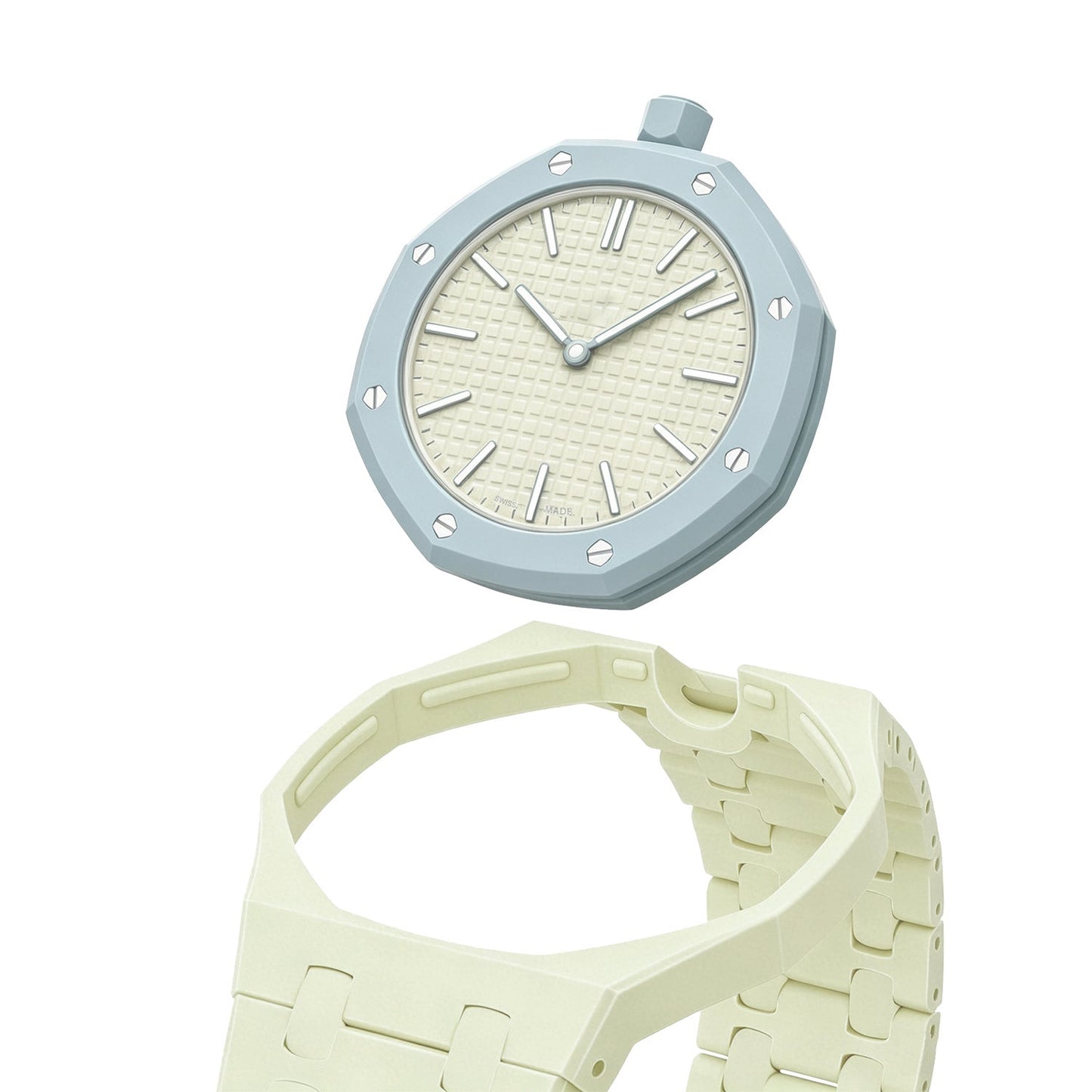 [Leaves]OAK POP EXCLUSIVE CREAMY YELLOW BIOCERAMIC STRAP