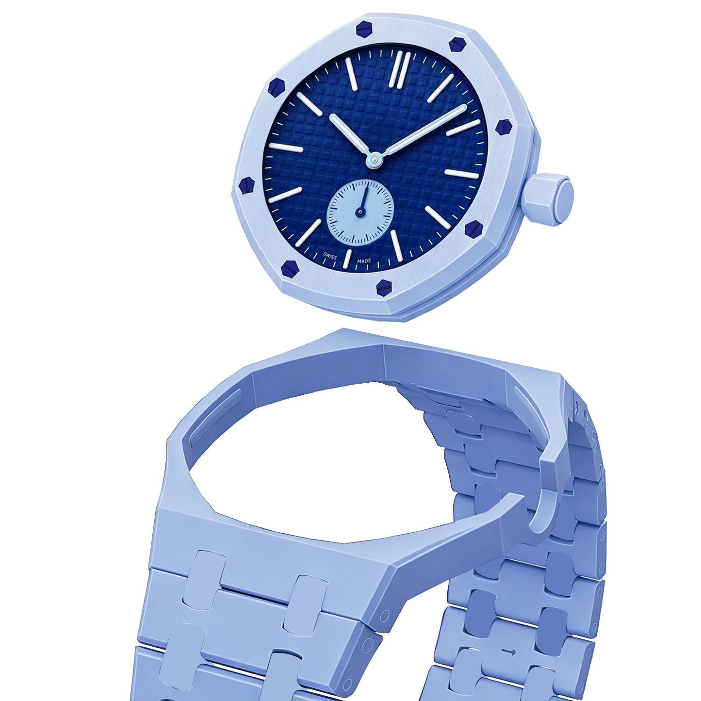 [Leaves]OAK POP EXCLUSIVE LIGHT BLUE BIOCERAMIC STRAP