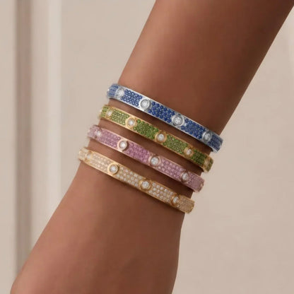 [Leaves]CLASSIC 6.1MM LOVE BRACELET 10-DIAMOND FULL PAVÉ