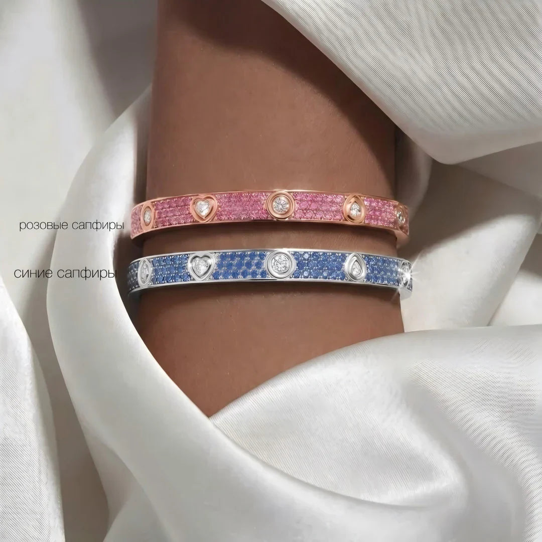 [Leaves]CLASSIC 6.1MM LOVE BRACELET 10-DIAMOND FULL PAVÉ