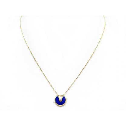 [Leaves]AMULETTE ROSE GOLD AGATE NECKLACE