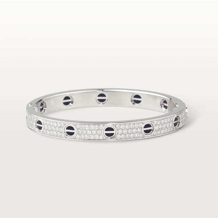 [Leaves]LOVE BRACELET 6.1MM DIAMOND-PAVED CERAMIC