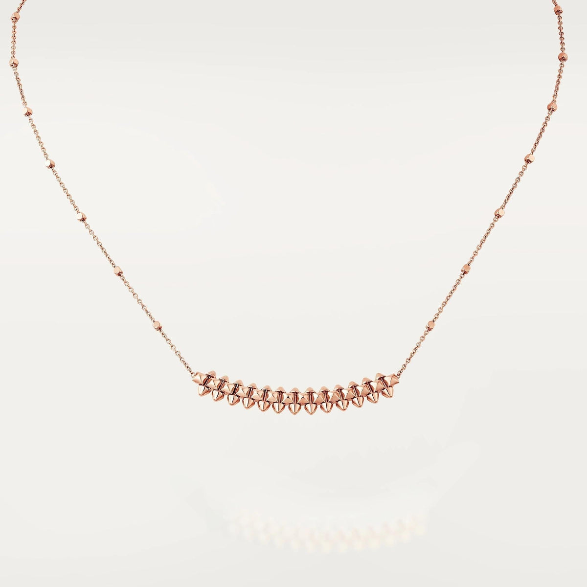 [Leaves]CLASH PINK GOLD NECKLACE