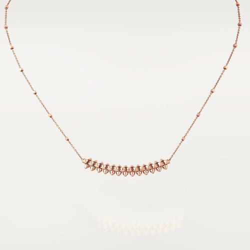 [Leaves]CLASH PINK GOLD NECKLACE