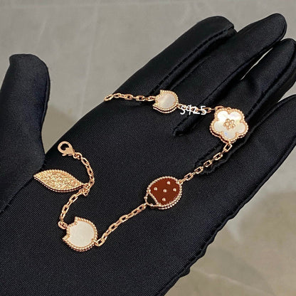 [Leaves]LUCKY SPRING 5 MOTIF BRACELET