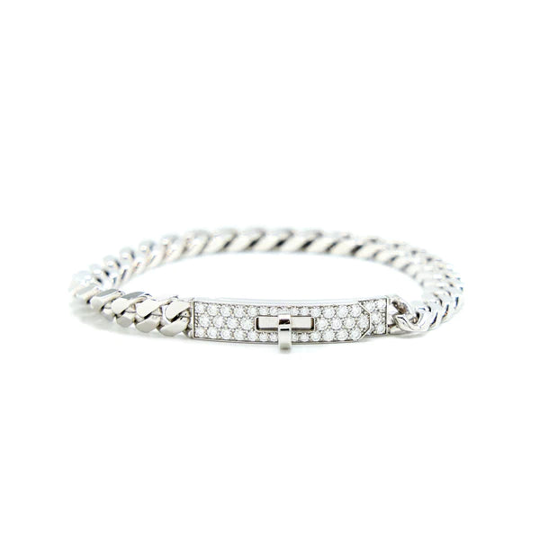 [Leaves]KELLY CHAIN SILVER DIAMOND BRACELET