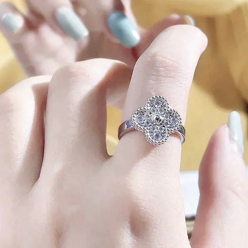[Leaves]CLOVER DIAMOND RING