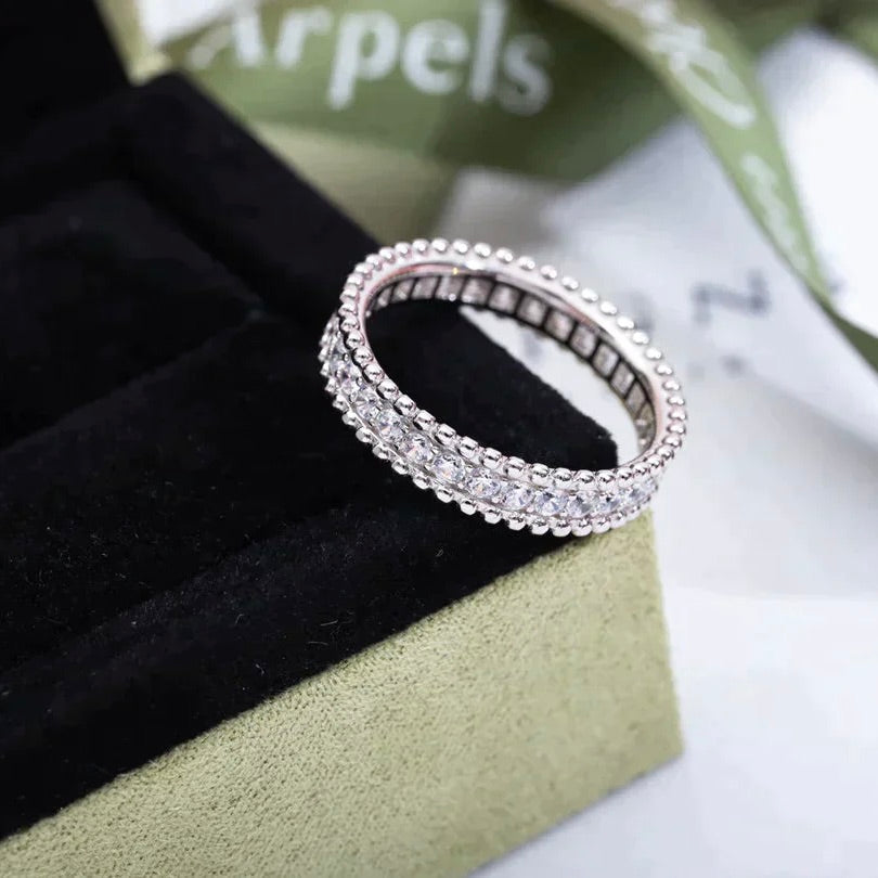[Leaves]PERLEE DIAMOND SILVER RING