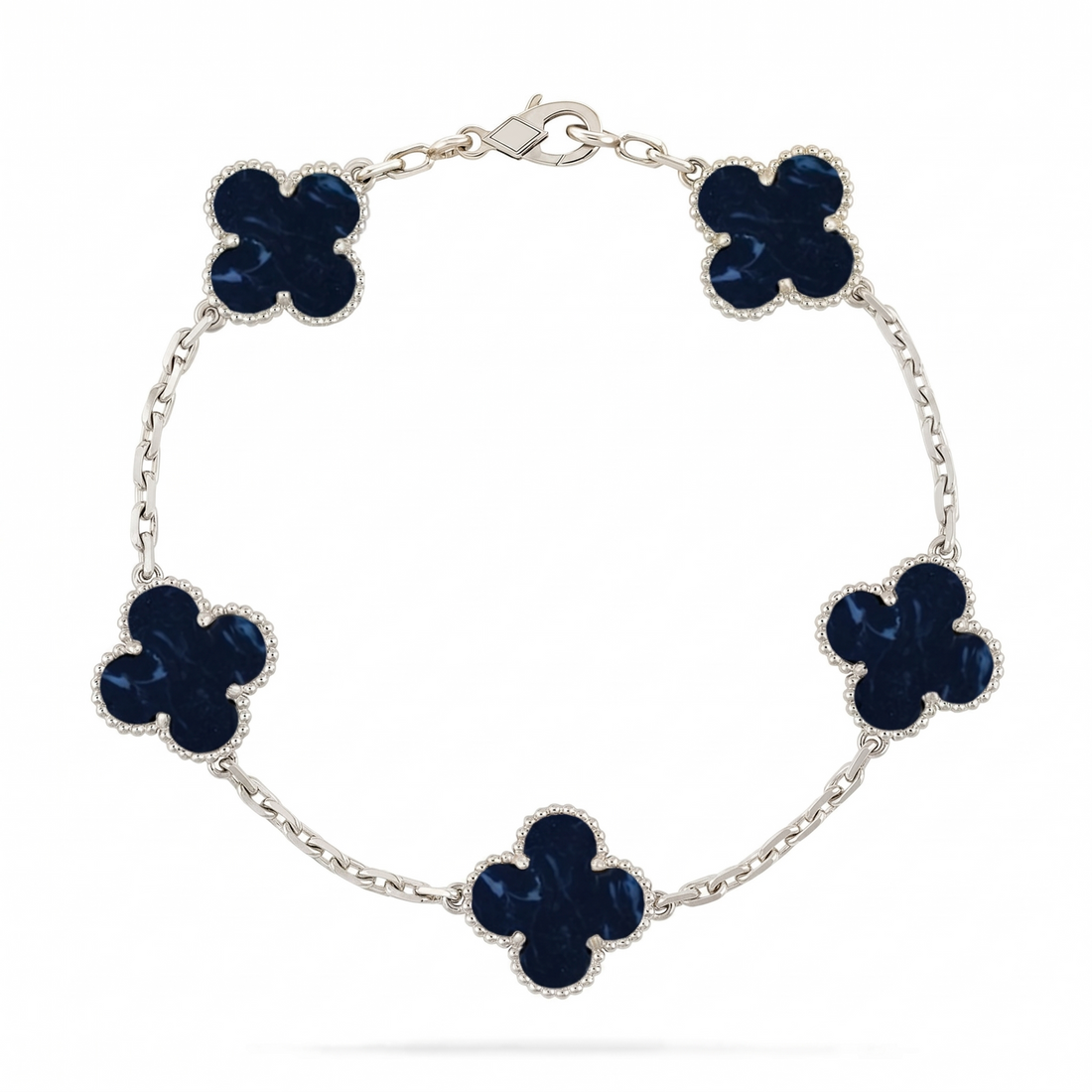 [Leaves]LUCKY CLOVER 5-MOTIF BRACELET - PIETERSITE COLLECTION