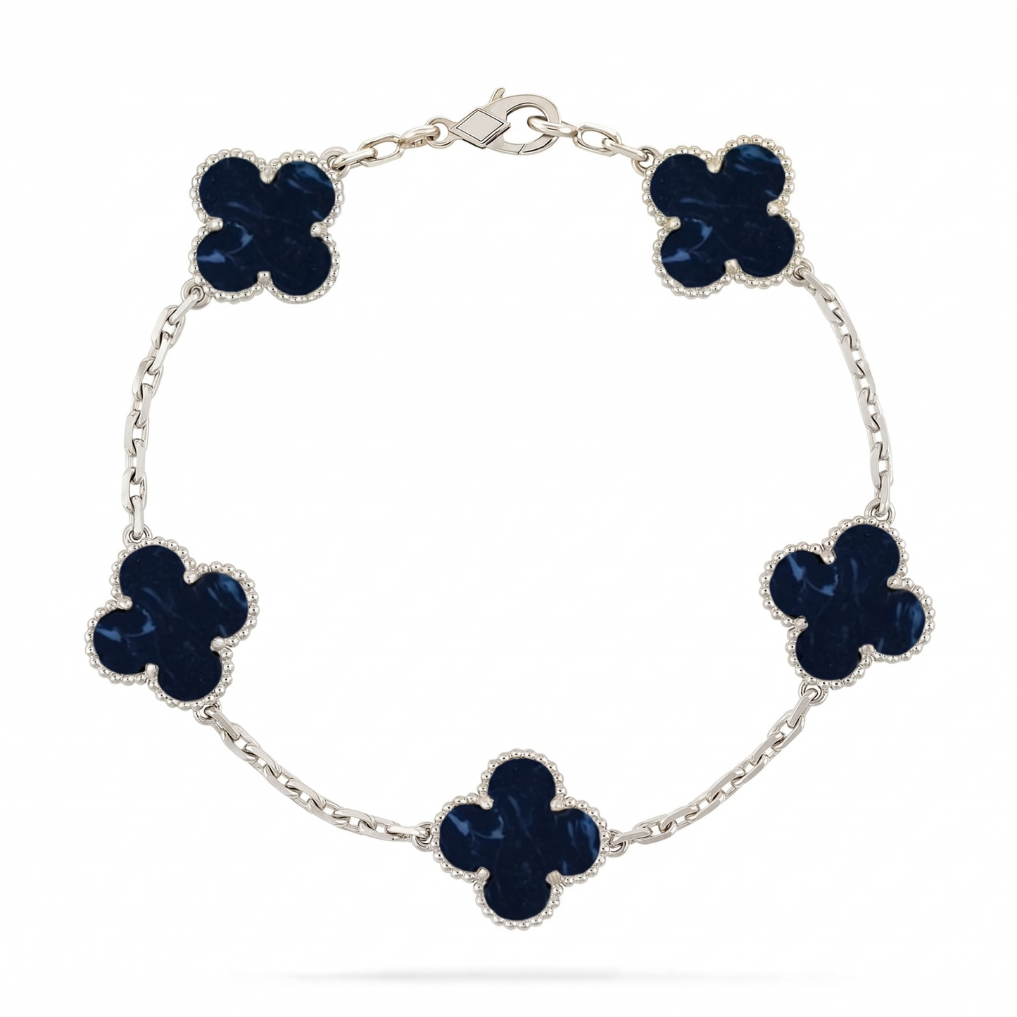 [Leaves]LUCKY CLOVER 5-MOTIF BRACELET - PIETERSITE COLLECTION