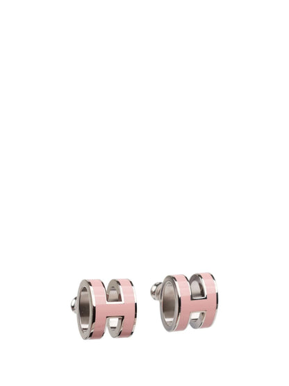 [Leaves]MINI POP H SILVER EARRINGS PINK