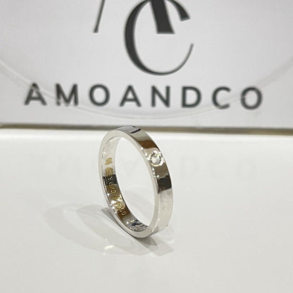 [Leaves]LOVE RING 4MM 1 DIAMOND