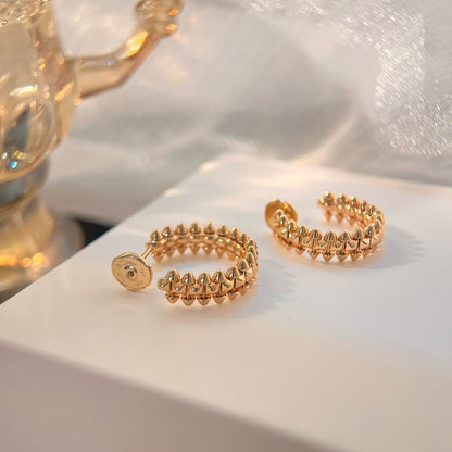 [Leaves]CLASH SMALL HOOP EARRINGS