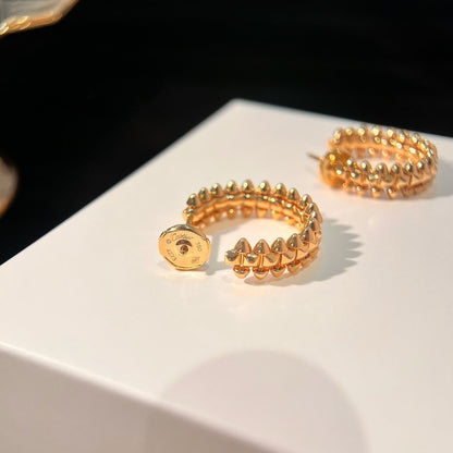 [Leaves]CLASH SMALL HOOP EARRINGS