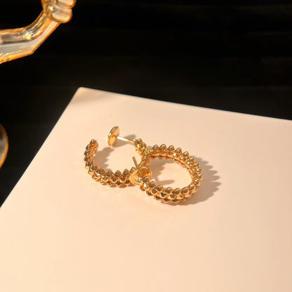 [Leaves]CLASH SMALL HOOP EARRINGS