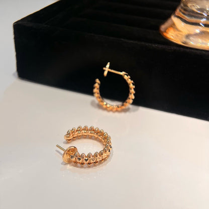 [Leaves]CLASH SMALL HOOP EARRINGS