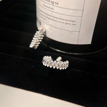 [Leaves]CLASH SMALL HOOP EARRINGS