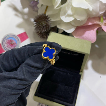 [Leaves]LUCKY CLOVER GOLD REVERSIBLE RING