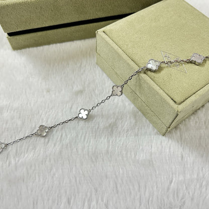 [Leaves]CLOVER 6 MOTIF WHITE MOP BRACELET
