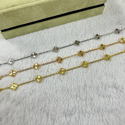 [Leaves]CLOVER 6 MOTIF DIAMOND BRACELET