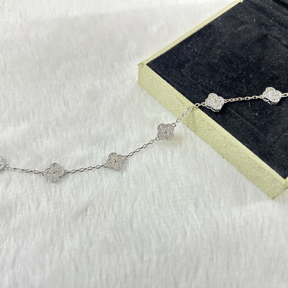 [Leaves]CLOVER 6 MOTIF DIAMOND BRACELET