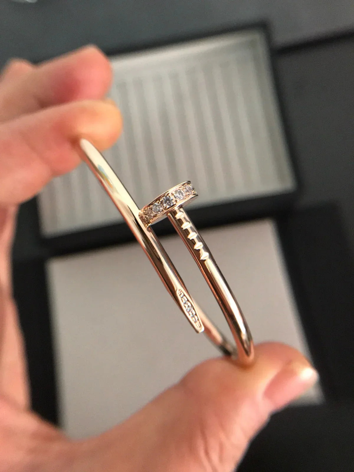 [Leaves]JUSTE UN CLOU 3.5MM CLASSIC DIAMOND BANGLE