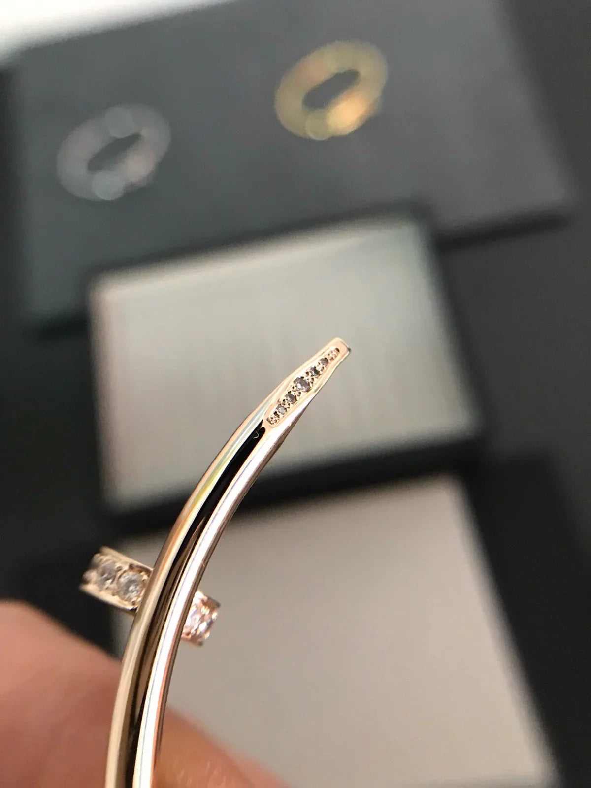 [Leaves]JUSTE UN CLOU 3.5MM CLASSIC DIAMOND BANGLE