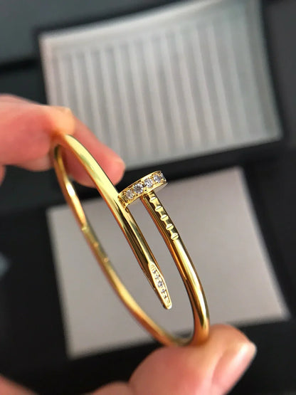 [Leaves]JUSTE UN CLOU 3.5MM CLASSIC DIAMOND BANGLE