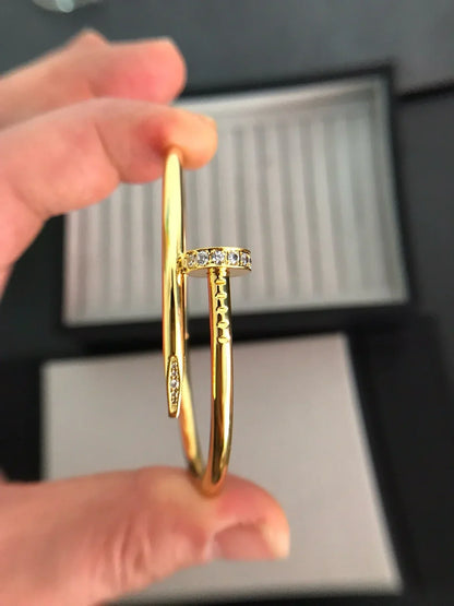 [Leaves]JUSTE UN CLOU 3.5MM CLASSIC DIAMOND BANGLE